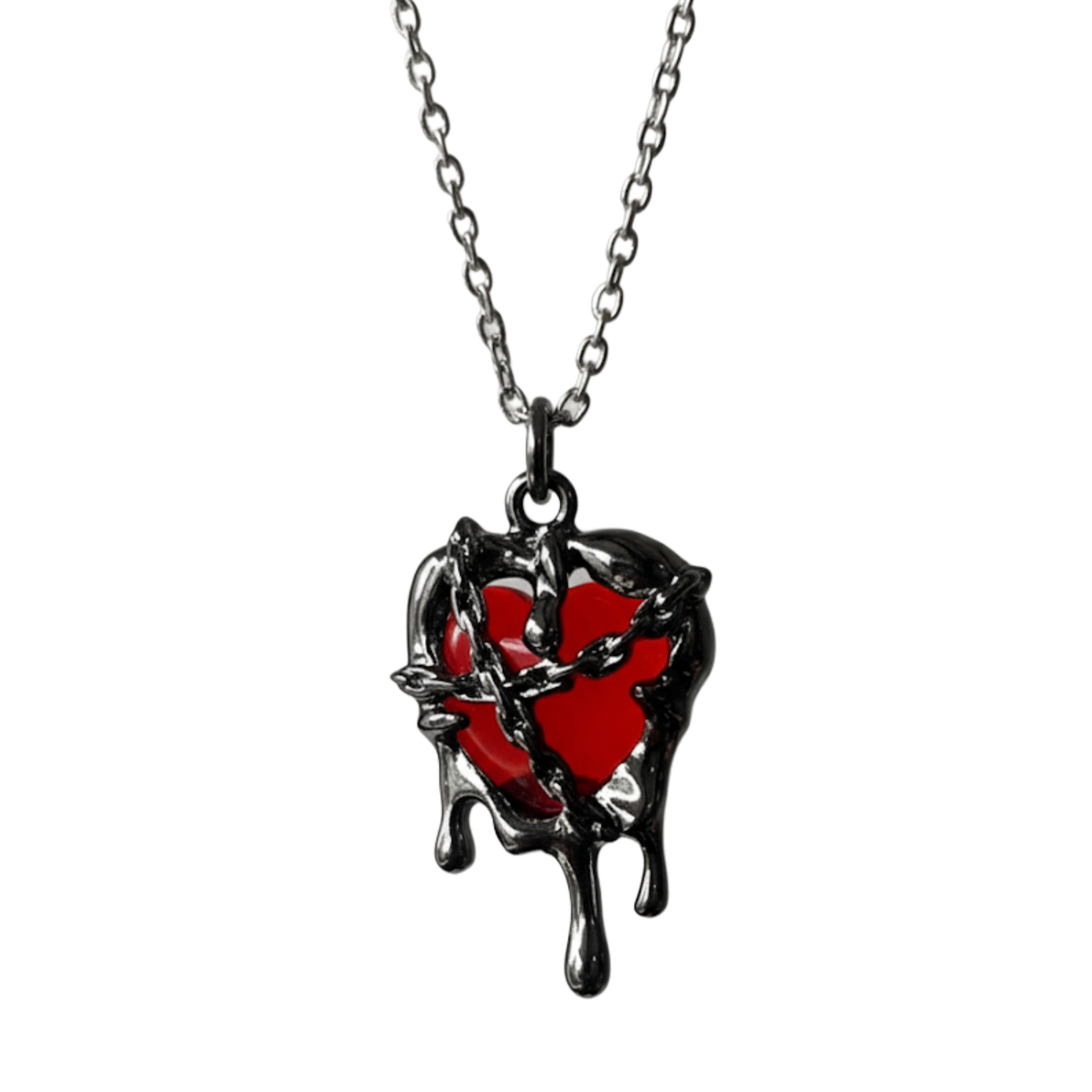 calvyr Chain heart pendent chain