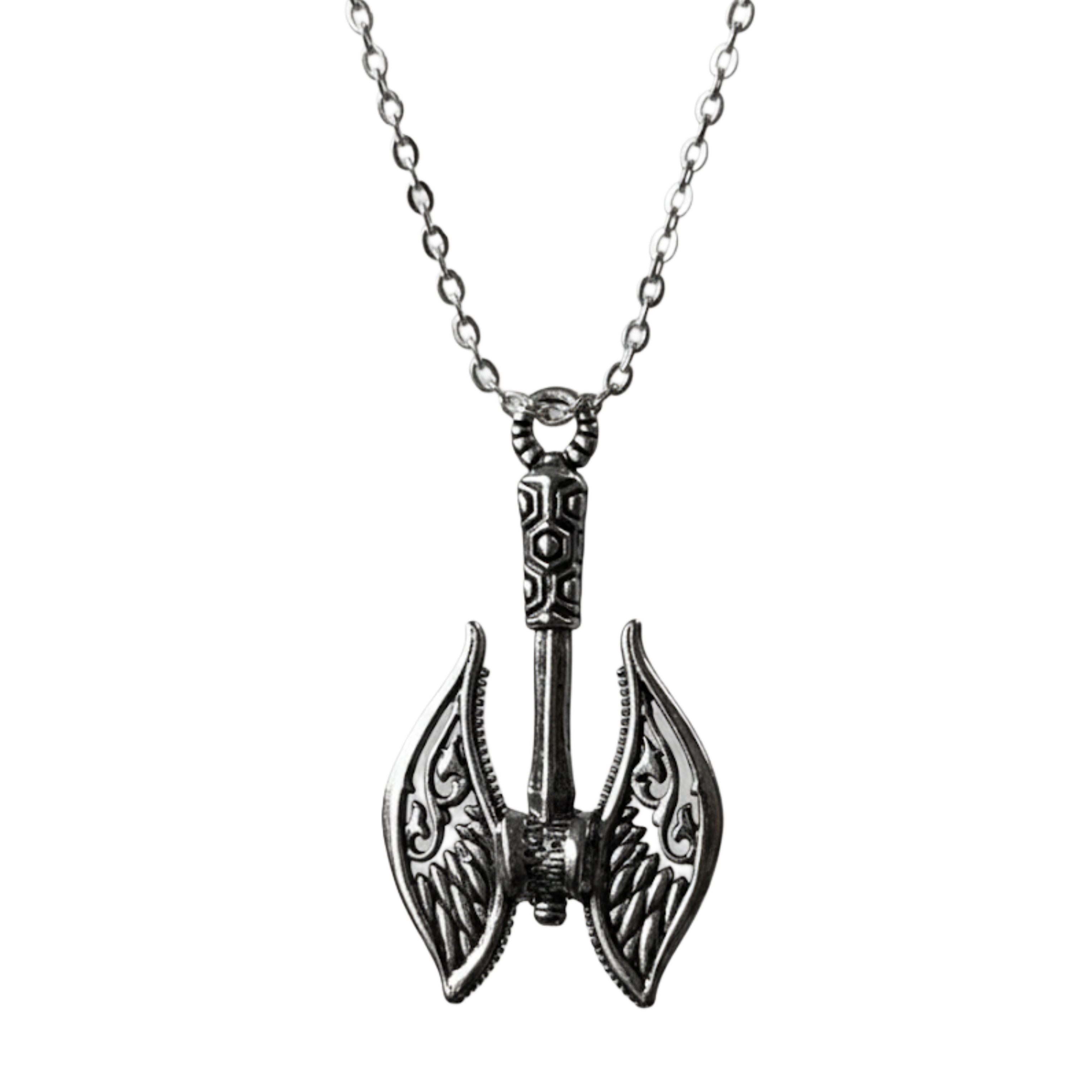 calvyr Double axe pendent chain