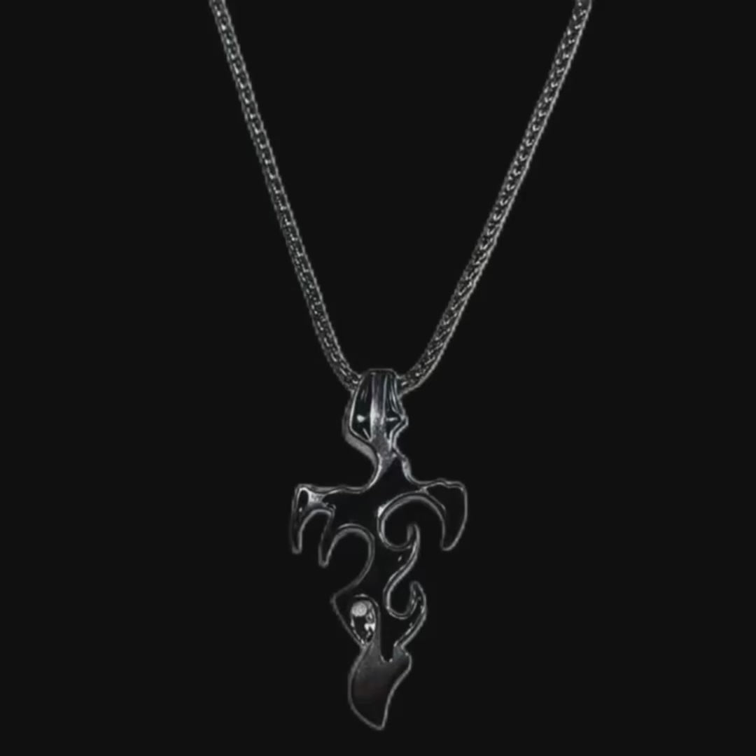 Calvyr Tribal Flame Pendant Chain